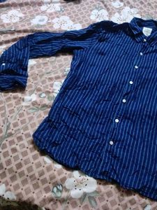 WROGN Striped Blue Shirt