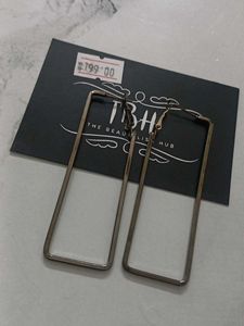 Statement Rectangle Hoop Earrings