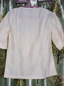 Cream Colour Top For Girls