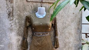 I. OLIVE SEXY LONG DRESS