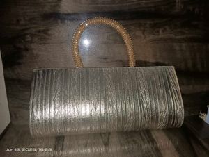 Gold Rhinestone Evening Bag
