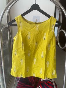 Yellow Sleeveless Top