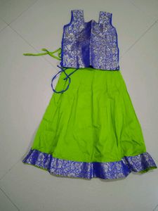 Girls' Ethnic Skirt & Top Set