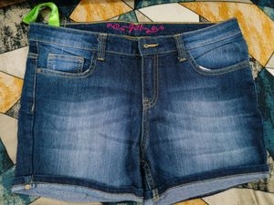 Dark Blue Denim Short