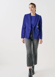 Solid Purple Formal Blazer