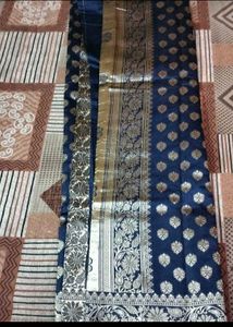 Blue Banarasi Silk Saree