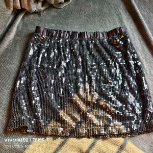 741312. Sequin Mini Skirt