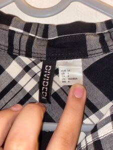 h&amp;m check shirt