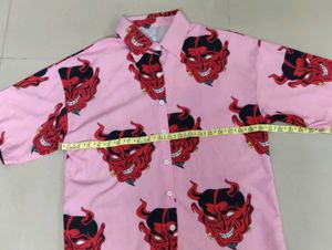 Pink Devil Print Shirt