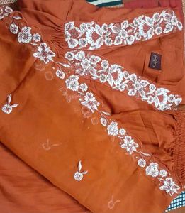 Elegant Orange Kurta Set