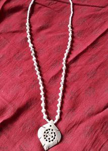 Wooden Pearl Combination Necklace/ Mala/ Haram/Har