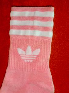 Adidas Pastel Pink Socks