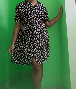 Printed Mini Dress