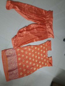 Banarasi Kameez Kurti With Salwar Bottom Wear