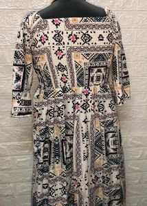 Fresh Piece Printed Long Maxi Comfy Dress