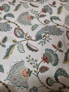 Off White Printed Double Bedsheet With Pillow Cove