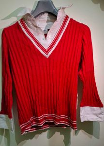 V-Neck Korean Sweater 🎀
