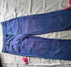Blue Wide Leg Jeans