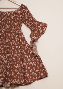 Floral Off-the-Shoulder Mini Dress