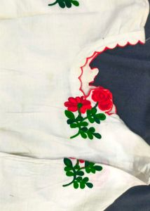 Beautiful Red Rose Embroidery Kurta🌹❣️