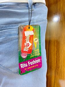 Sky Blue Stylish Denim Jeans