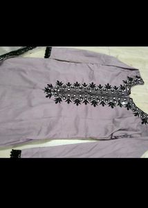 Beautiful Lavender Colour Kurta Dupatta S