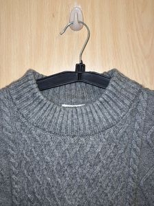 H&amp;M Crop Grey Sweater