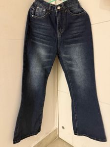 Deep Blue Bootcut Jeans