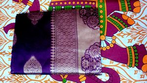 Elegant Purple  new Banarasi Saree