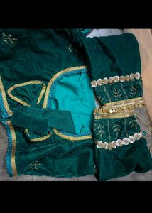 Elegant Green Embroidered Lehenga Choli