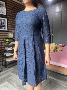 Lace Dress 👗 Dark Blue- Small to Medium