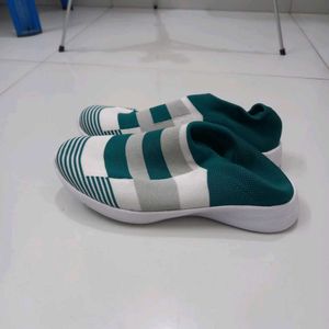 Striped Slip-On Sneakers