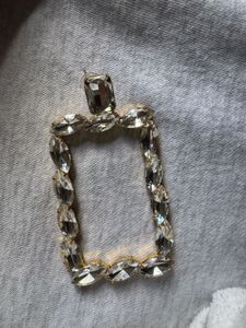 Statement Crystal Square Earrings