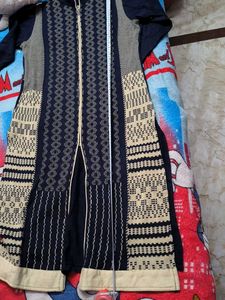 Patterned Knit Cardigan kurti with zip xxl size