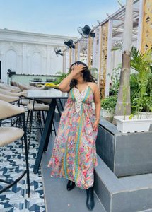 Boho Print Maxi Dress