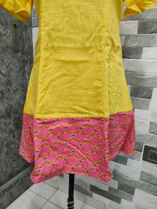 Yellow &amp; Pink Designer Tunic