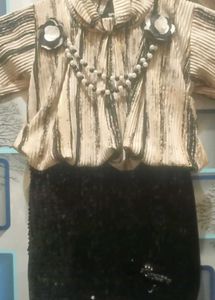 baby girl black party wear dress