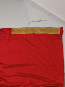 Red &amp; Gold Embroidered Saree