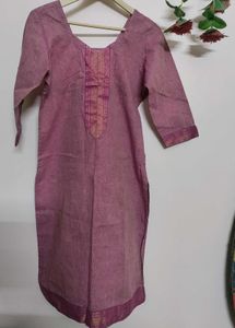 Pink Stitched Kurti