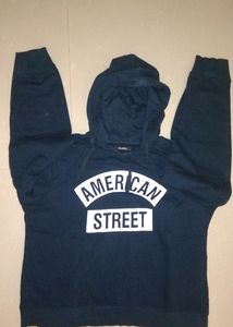 Hoodie with Cap, Branded, Unisex, Dark Blue.