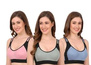 Sports Bra Combo Set Of 3 Pcs 👙