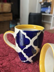 Patterned Ceramic Mugs (Set of 2)