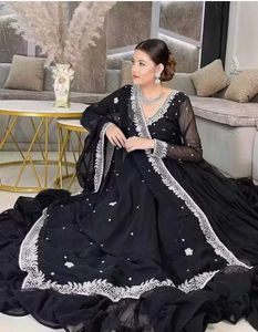 Elegant Black Anarkali Suit with Dupatta