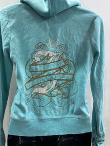 Juicy Couture Aqua Velour Hoodie
