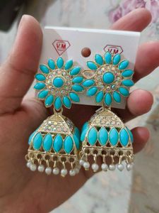 Sky Blue Beautiful Earrings