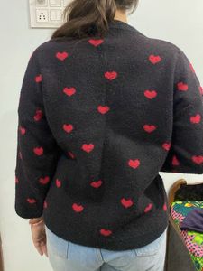Heart Pattern Sweater