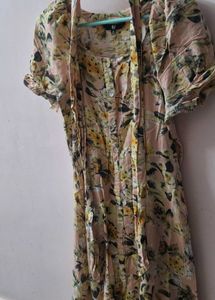 Autumn Bloom Belted A-line Dress [FIG]