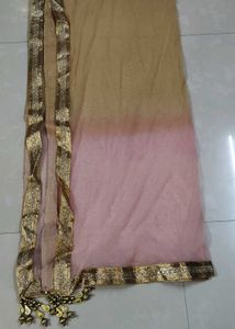 Pink Kurti with Embroidered Garara