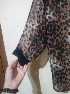 Leopard Print Blouse