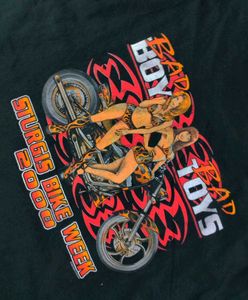 Fruit Of The Loom Bad Boy Toys Motorcycle T-Shirt